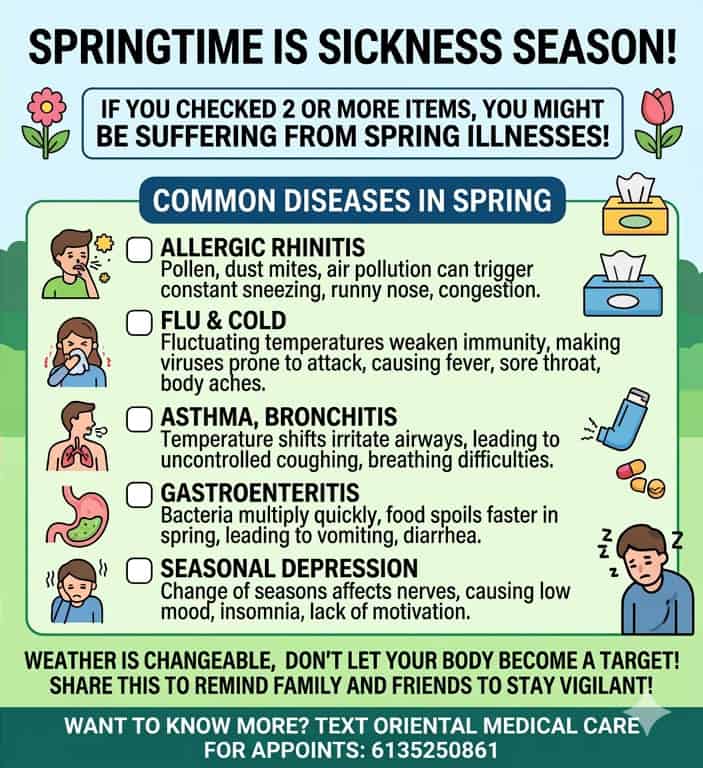List of common Springtime illnesses